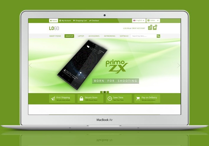 High-quality E commerce PSD